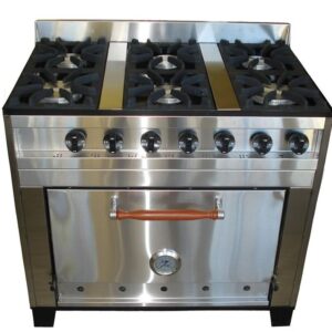cocina industrial para el hogar. 6 hornallas. marca e.g.