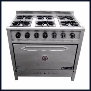 cocina gastroequip. 6 hornallas. mide 90 x 60.