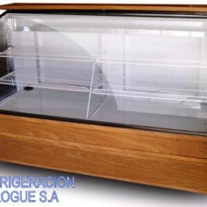 heladera para tortas. con vidrio curvo.