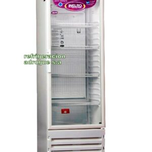 heladera. vertical de 1 puerta de vidrio.